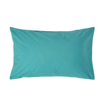(Standard - 48 x 74 cm, Teal) Egyptian Cotton Pillow Case 200 TC Equivalent 400 Thread Count