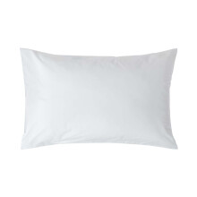 (Standard - 48 x 74 cm, White) Egyptian Cotton Pillow Case 200 TC Equivalent 400 Thread Count