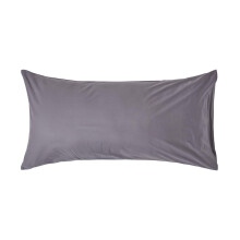 (King - 48 x 91 cm, Dark Grey) Egyptian Cotton Pillow Case 200 TC Equivalent 400 Thread Count