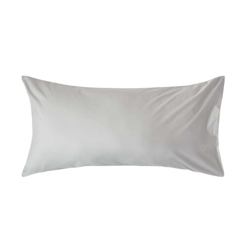 Homescapes (King - 48 x 91 cm, Silver Grey) Egyptian Cotton Pillow Case 200 TC Equivalent 400 Thread Count