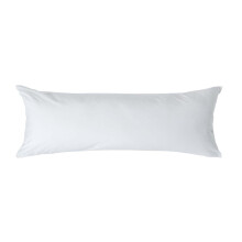 (Body - 48 x 136 cm, White) Egyptian Cotton Pillow Case 200 TC Equivalent 400 Thread Count