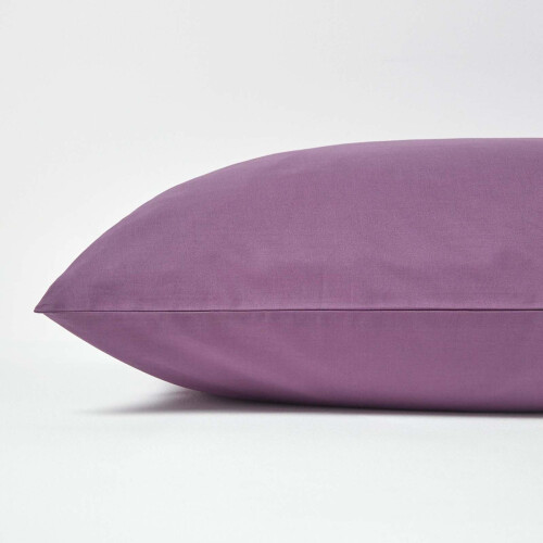 Homescapes (Square - 60 x 60 cm, Grape) Egyptian Cotton Pillow Case 200 TC Equivalent 400 Thread Count 1