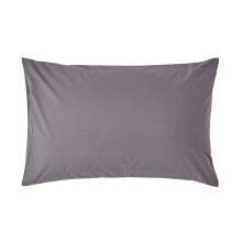 (Standard - 48 x 74 cm, Dark Grey) Egyptian Cotton Pillow Case 200 TC Equivalent 400 Thread Count