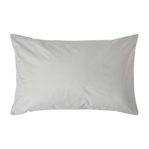 Homescapes (Standard - 48 x 74 cm, Silver Grey) Egyptian Cotton Pillow Case 200 TC Equivalent 400 Thread Count