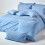 Homescapes (Square - 40 x 40 cm, Blue) Egyptian Cotton Pillow Case 200 TC Equivalent 400 Thread Count 4