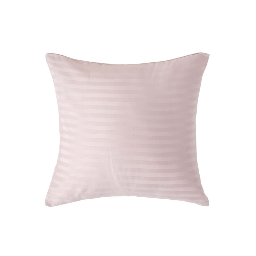 (Square - 40 x 40 cm, Dusky Pink Violet) Egyptian Cotton Satin Stripe Pillowcase 330 Thread Count