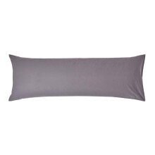 (Body - 48 x 136 cm, Dark Grey) Egyptian Cotton Pillow Case 200 TC Equivalent 400 Thread Count