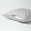 Homescapes (Square - 80 x 80 cm, Silver Grey) Egyptian Cotton Pillow Case 200 TC Equivalent 400 Thread Count 3