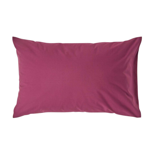 Homescapes (Standard - 48 x 74 cm, Plum) Egyptian Cotton Pillow Case 200 TC Equivalent 400 Thread Count