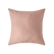 (Square - 60 x 60 cm, Taupe) Egyptian Cotton Satin Stripe Pillowcase 330 Thread Count