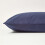 Homescapes (Square - 80 x 80 cm, Navy Blue) Egyptian Cotton Pillow Case 200 TC Equivalent 400 Thread Count 2