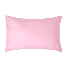 (Standard - 48 x 74 cm, Pink) Egyptian Cotton Pillow Case 200 TC Equivalent 400 Thread Count