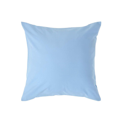 Homescapes (Square - 40 x 40 cm, Blue) Egyptian Cotton Pillow Case 200 TC Equivalent 400 Thread Count
