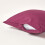 Homescapes (Square - 40 x 40 cm, Plum) Egyptian Cotton Pillow Case 200 TC Equivalent 400 Thread Count 3