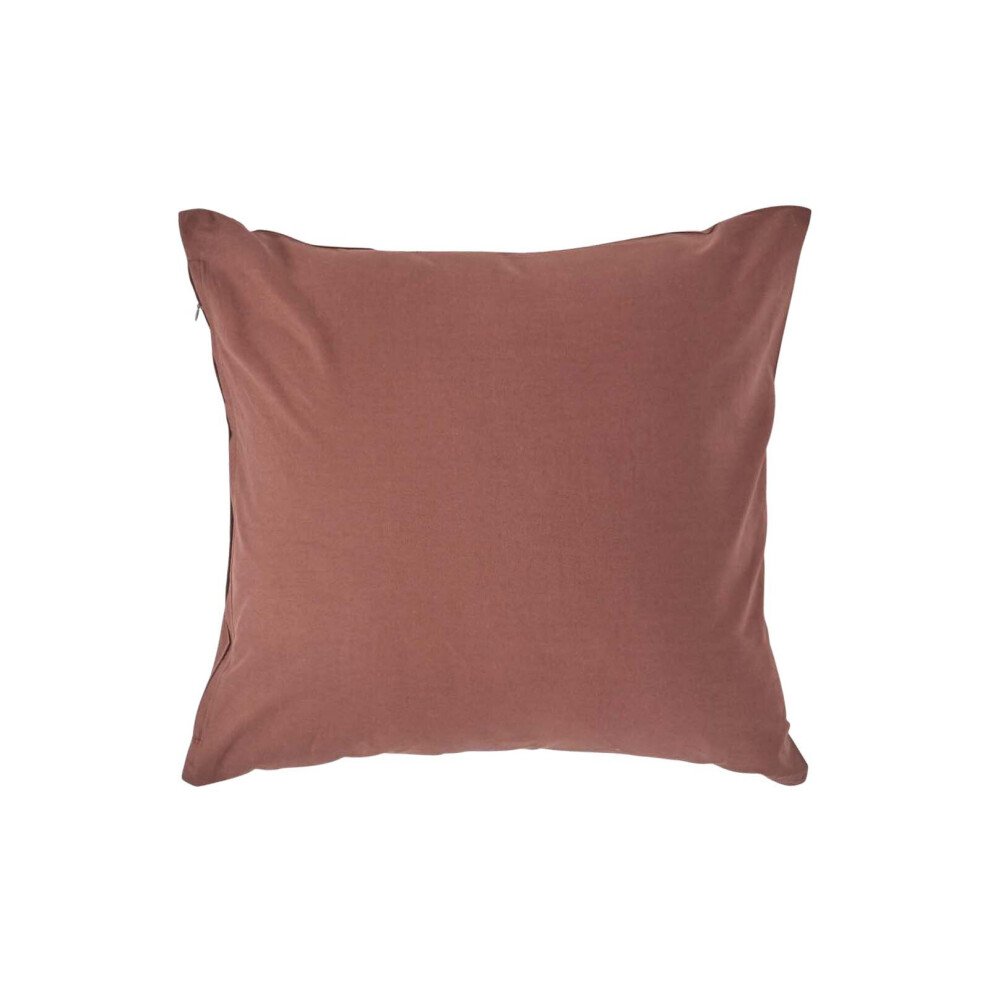 Homescapes (Square - 40 X 40 Cm, Chocolate) Egyptian Cotton Pillow Case 200 Tc Equivalent 400 Thread Count Brown