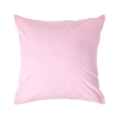Homescapes (Square - 40 x 40 cm, Pink) Egyptian Cotton Pillow Case 200 TC Equivalent 400 Thread Count