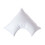 Homescapes (White) Organic Cotton V Shaped Pillowcase 400 Thread Count 1