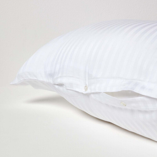 Homescapes (White) Egyptian Cotton Super Soft V Shaped Pillowcase 330 Thread Count 2