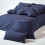 Homescapes (Square - 80 x 80 cm, Navy Blue) Egyptian Cotton Pillow Case 200 TC Equivalent 400 Thread Count 4