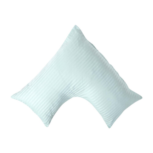 Homescapes (Blue) Egyptian Cotton Super Soft V Shaped Pillowcase 330 Thread Count
