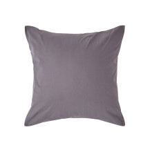 (Square - 40 x 40 cm, Dark Grey) Egyptian Cotton Pillow Case 200 TC Equivalent 400 Thread Count