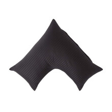 (Black) Egyptian Cotton Super Soft V Shaped Pillowcase 330 Thread Count