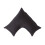 Homescapes (Black) Egyptian Cotton Super Soft V Shaped Pillowcase 330 Thread Count 1