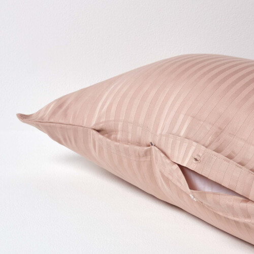 Homescapes (Taupe) Egyptian Cotton Super Soft V Shaped Pillowcase 330 Thread Count 2