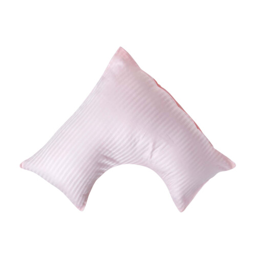 Homescapes (Pink) Egyptian Cotton Super Soft V Shaped Pillowcase 330 Thread Count