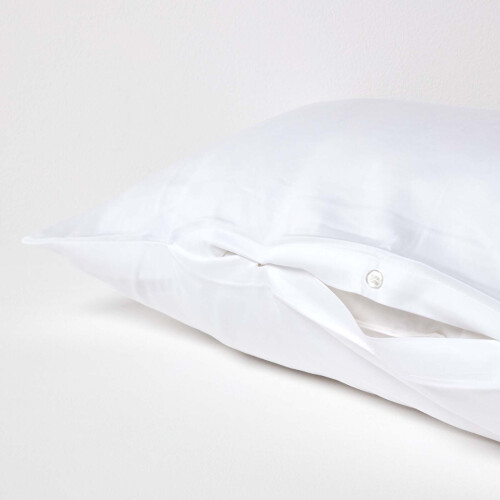 Homescapes (White) Organic Cotton V Shaped Pillowcase 400 Thread Count 2