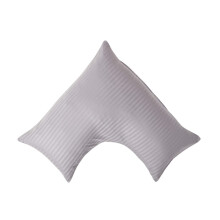 (Grey) Egyptian Cotton Super Soft V Shaped Pillowcase 330 Thread Count