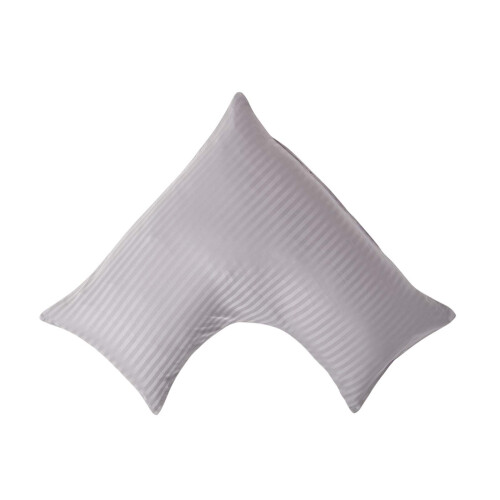 Homescapes (Grey) Egyptian Cotton Super Soft V Shaped Pillowcase 330 Thread Count