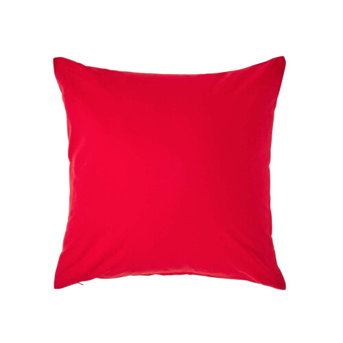 Homescapes (Square - 40 x 40 cm, Red) Egyptian Cotton Pillow Case 200 TC Equivalent 400 Thread Count