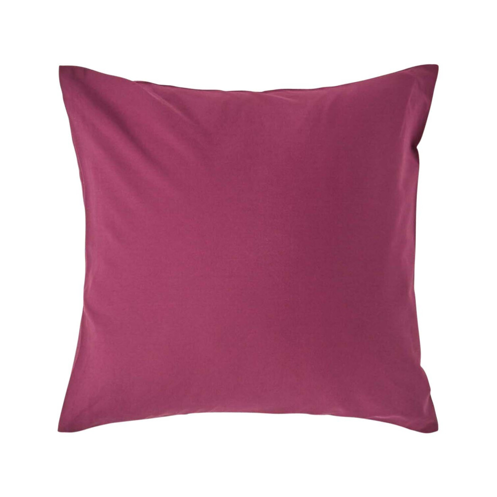 Homescapes (Square - 40 X 40 Cm, Plum) Egyptian Cotton Pillow Case 200 Tc Equivalent 400 Thread Count Purple