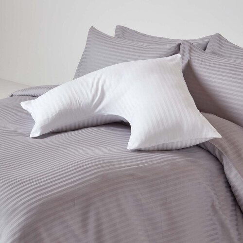 Homescapes (White) Egyptian Cotton Super Soft V Shaped Pillowcase 330 Thread Count 1