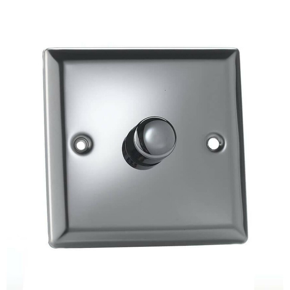 Varilight Led V-Pro Dimmer Switch 400W 1 Gang Mirror Chrome 5021575531060