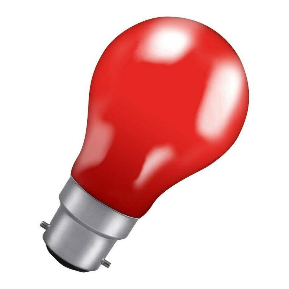 Crompton Lamps 25W GLS B22 Dimmable Colourglazed IP65 Red