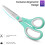 8" Titanium Bonded Multipurpose Scissors 3 Pack  Ultra Sharp Blades Sturdy and Sharp Art Craft Sewing Tailor Heavy Duty 5