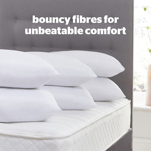 Silentnight Silentnight Ultrabounce Pillow, White, Pack of 6 1