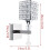 Modern Style Wall Lamp Crystal Wall Light Elegant Creative Crystal Wall Sconce with Power Pull Switch E14 Socket Silver 3