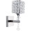 Modern Style Wall Lamp Crystal Wall Light Elegant Creative Crystal Wall Sconce with Power Pull Switch E14 Socket Silver(2 piece) 5