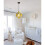 (Yellow) Modern Colorful Pendant Light Cube Shape Hanging Light Vintage Retro Ceiling Lamp 3