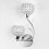 Crystal LED Wall Light - Modern 2-Lamp Silver Wall Sconce, Simple Contemporary Design 3