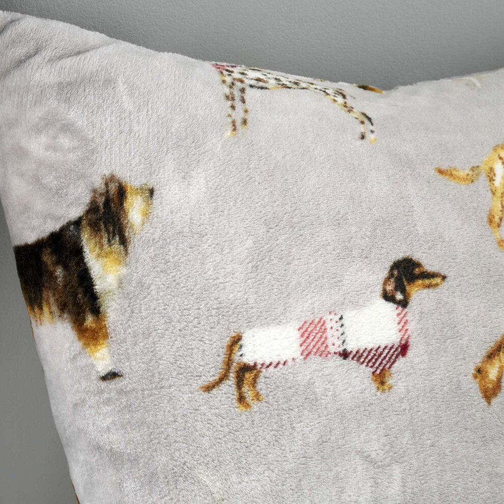 Catherine Lansfiled Country Dogs Natural Filled Cushion 55x55cm