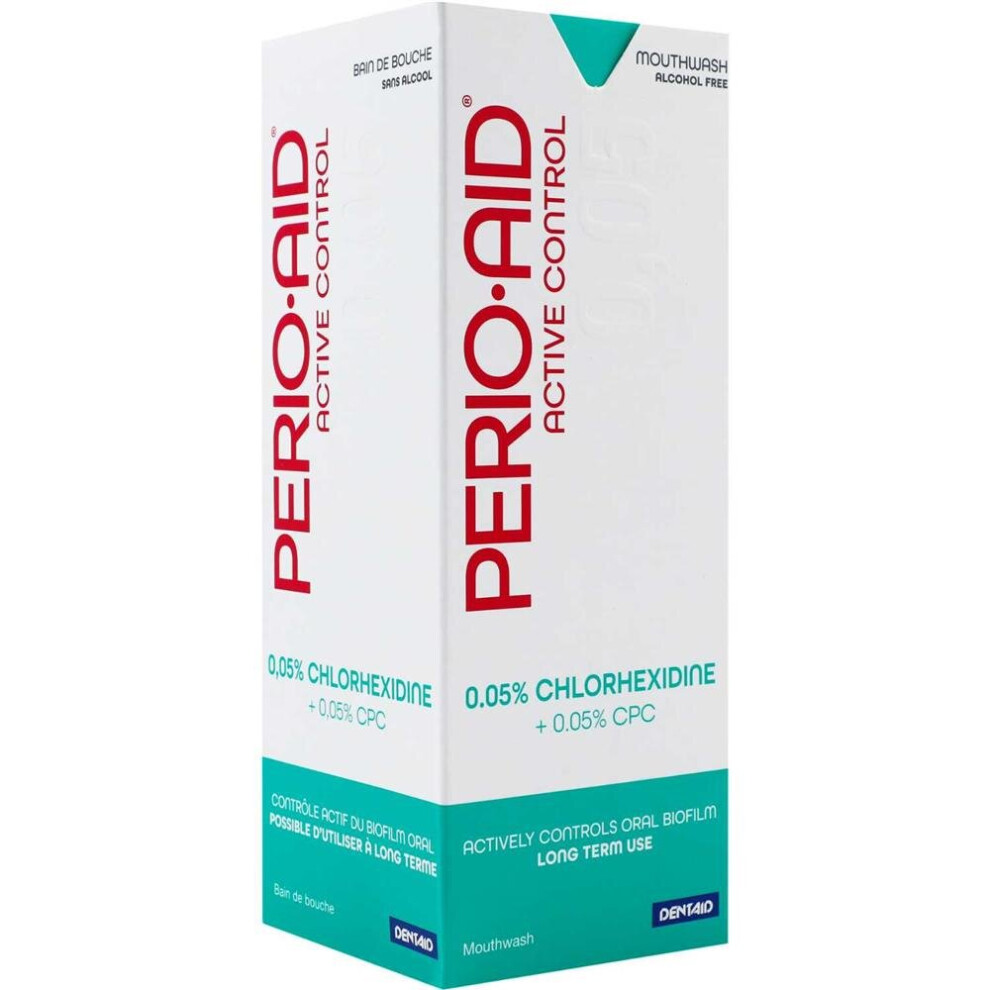 Perio Aid Maintenance Mouthwash 500ml | Antibacterial Mouthwash for Gum Care, Plaque Control & Fresh Breath