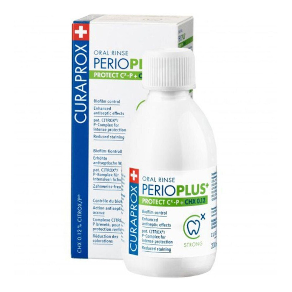 Curaprox Perio+ Mouthwash 0.12% | Chlorhexidine Oral Care Antibacterial Rinse - 200ml
