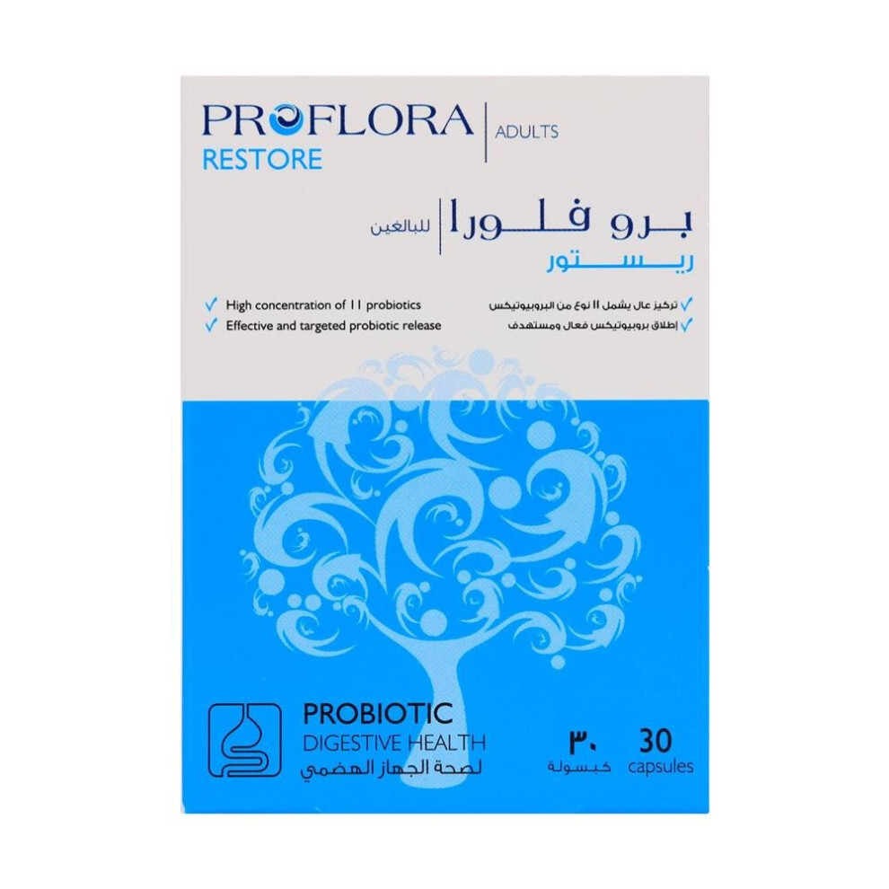 Proflora Restore Adults Capsules 30'S Help Maintain Digestive System