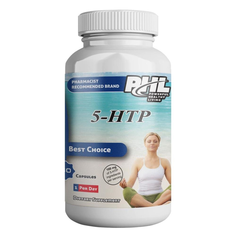 PHL 50-HTP Capsules 60's Dietary supplement