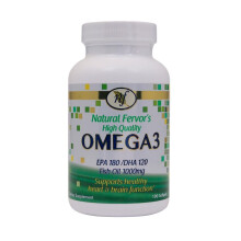 Natural Fervor High Quality Omega-3 Softgels 100's UAE_BS_65804 | Supports Heart & Brain Health