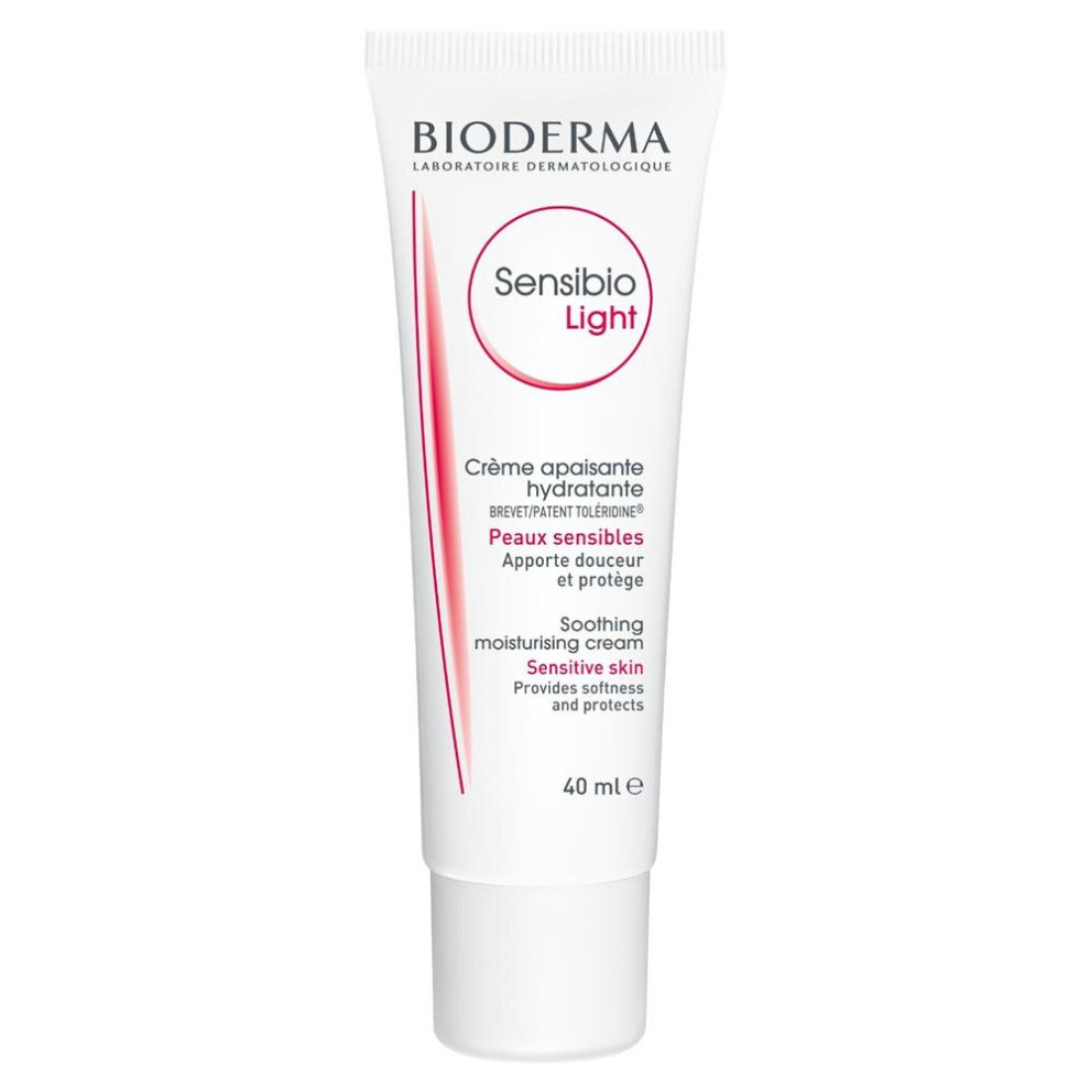 Bioderma Light/Cream Sensibio 40 Ml Soothing Moisturising To Instantly Calm Irritation And Strengthen The Barrier For Sensitive Skin